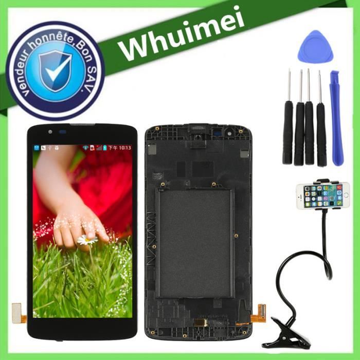 Vitre Tactile + écran LCD Pour ALCATEL U5 HD (OT5047) – Noir – Kit Complet Avec Outils Et Colle