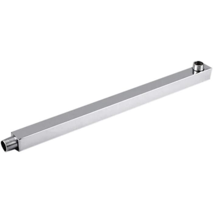 Bras De Douche Extension 40 Cm – Acier Inoxydable 304 – Compatible Plupart Pommeaux – Design Mural – Argent
