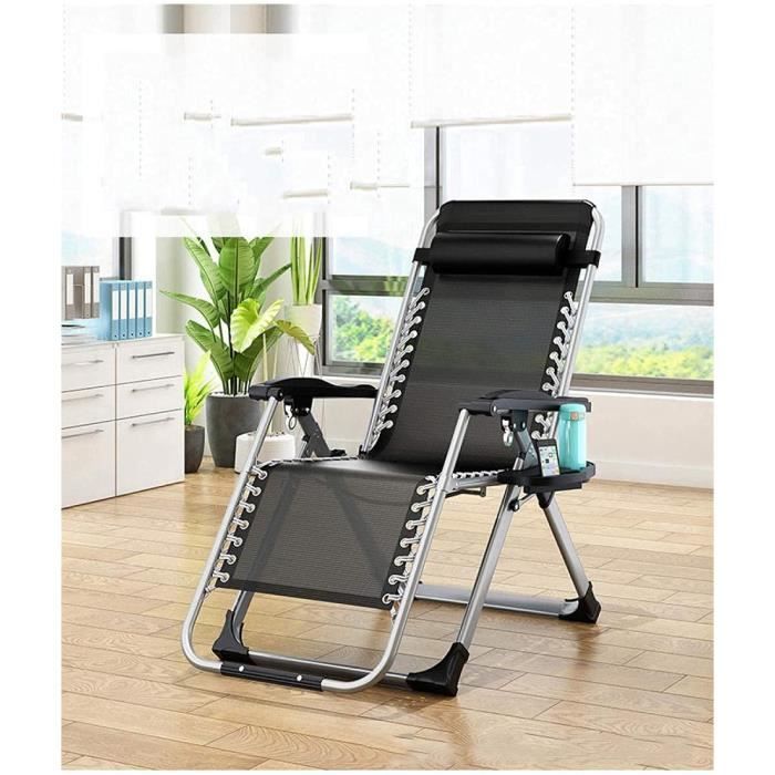 TABLE DE JARDIN Zero Gravity Chaise pliante de luxe, chaise pliante de