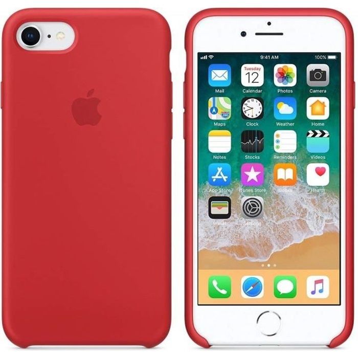 coque rouge bordeaux iphone 7