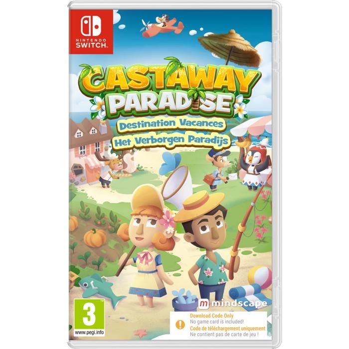 Castaway Paradise Nintendo SWITCH (Code de téléchargement) (code dans la boîte )