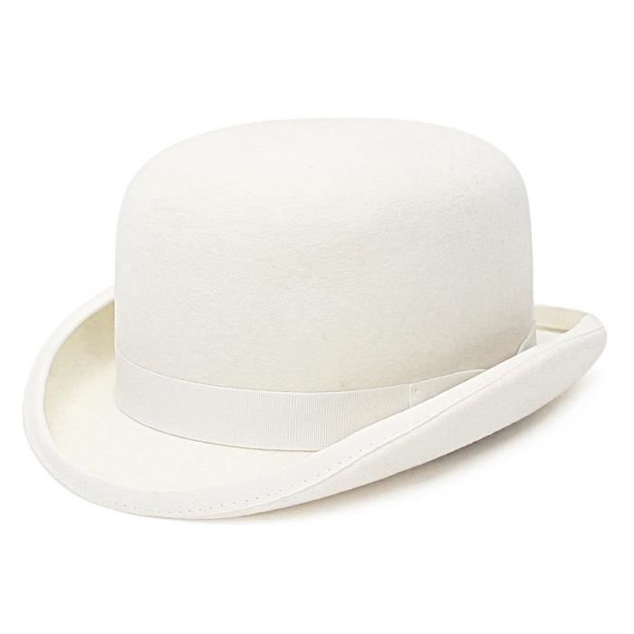 Chapeau Panama En Laine à Bord Enroulable - Bob Élégant Pour Femme - Taille Unique 57cm