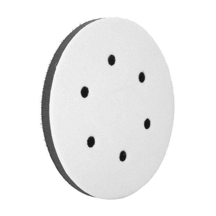 6 Holes répond à Vos différents Besoins Coussin d'interface éponge Tampon Doux de 150 mm de diamètre pour tampons de ponçage Tampon Souple de ponçage 