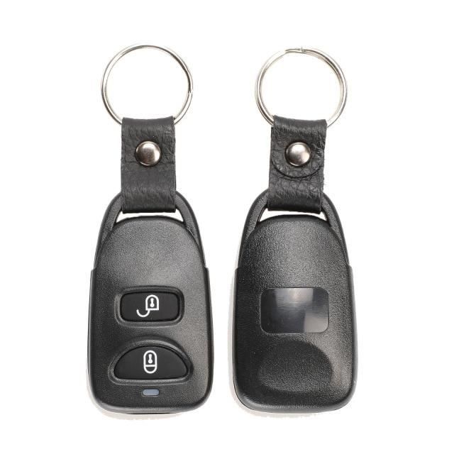 Taille -NOIR coque de clé télécommande pour voiture, pour Hyundai IX25, Tucson, Elantra, Sonata, Santa Fe, Kia, Carens, Fob 2, 3,