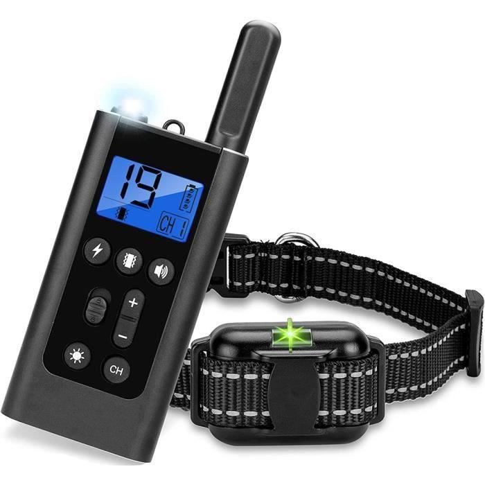 Meilleurs prix pour Lecheo Collier de Dressage pour Chien, Rechargeable Électrique Étanche, Portée de 800 m avec Mode Vibration, Bip, Choc et NOIR