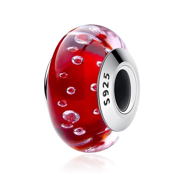 charm pandora murano rouge charm pandora murano rouge