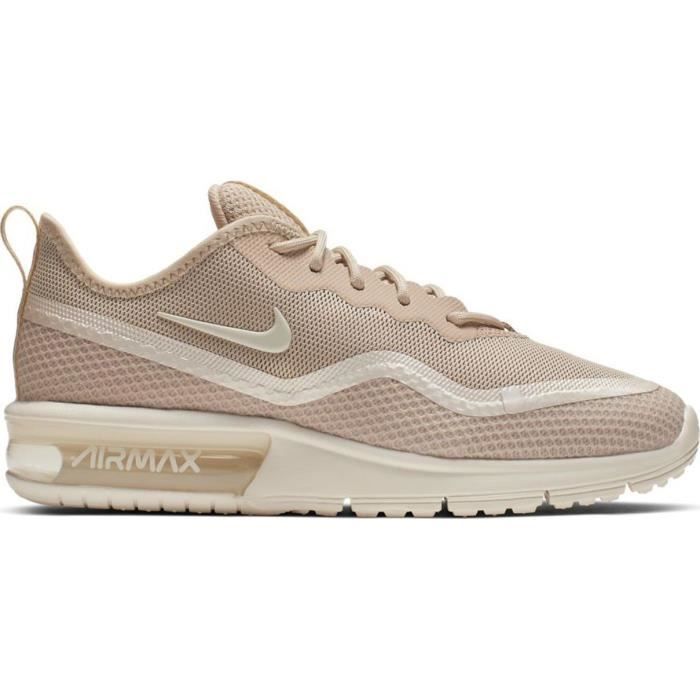 NIKE Baskets Air Sequent 4,5 Beige Femme Cdiscount Sport