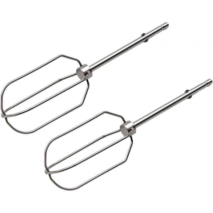 2 Fouets Universels Pour Batteur à Main - Acier Inoxydable 18,5cm - Rechange Mélangeur