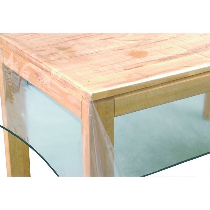 Nappe Transparente Imperméable PVC 0,50 Mm - Dimensions 140 X 300 Cm Rectangulaire - Neuve Avec étiquette