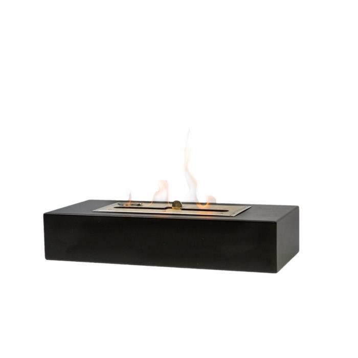 Cheminée Bio Ethanol Deluxefire Boxfire Noire