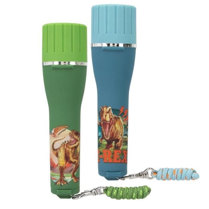 Lampe Torche - DEPESCHE - Dino World - Minuteur - Multicolore - Pile