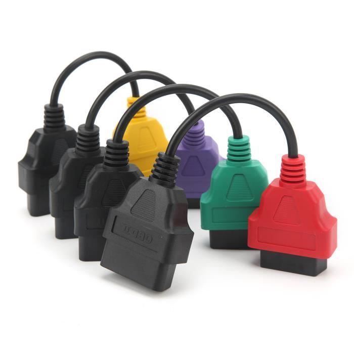 Câble Adaptateur OBD2 20 Vers 16 Broches Lelukee - Pour BMW E36 E38 E39 E46 E53 X5 Z3
