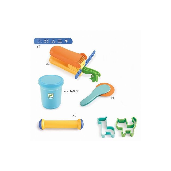 Pâte à modeler - DJECO - KIT STARTER - Multicolore - 18 mois - Enfant -  Vert - Cdiscount Jeux - Jouets