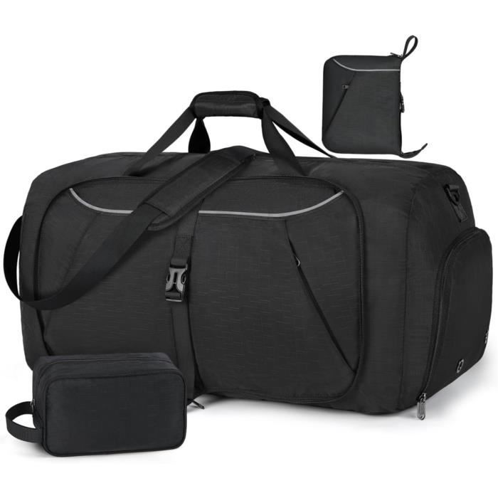 TRIWONDER Sac De Voyage Pliable Léger – 55/100/150 L, Tissu Oxford, Fermeture Éclair, Cabine, Sport Et Gym