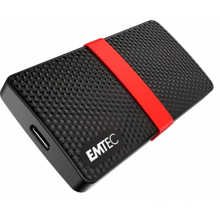 Emtec SSD X200 128 Go Noir, Rouge
