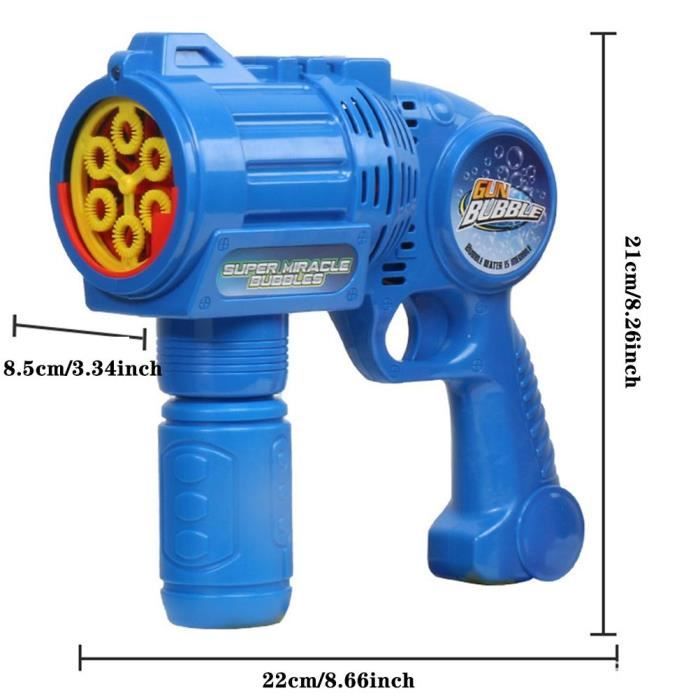 Machine à Bulles, Pistolet A Bulles Pour Enfant, Mitrailleuse à Bulles Licorne, Machine A Bulles Automatique 10 000 Bulles/Minute, Avec Bulles De Savon 90 Ml Pour Enfants/Cadeaux D'anniversaire/Fêtes - 4