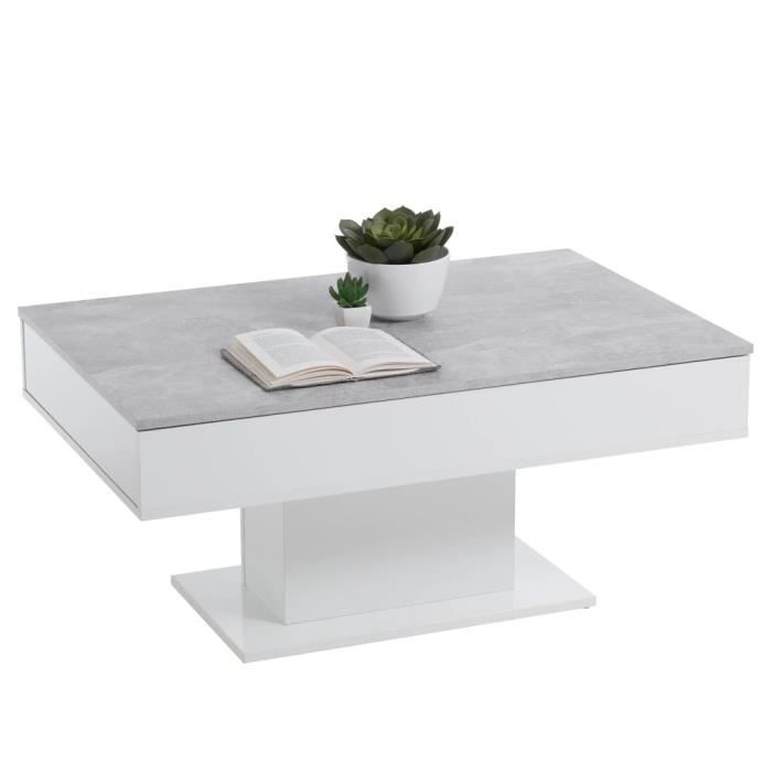 fmd table basse gris béton et blanc-686