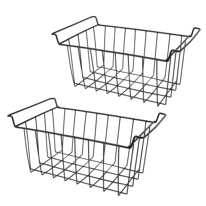 Paniers En Fil Métallique, Lot De 6 Paniers De Rangement En Métal Durable Pour Armoires De Cuisine, Garde-Manger, Salle De Bain, Comptoir, Placards (Or Rose, Petit