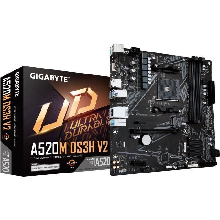 Carte mère – GIGABYTE – Carte mère A520M DS3H V2