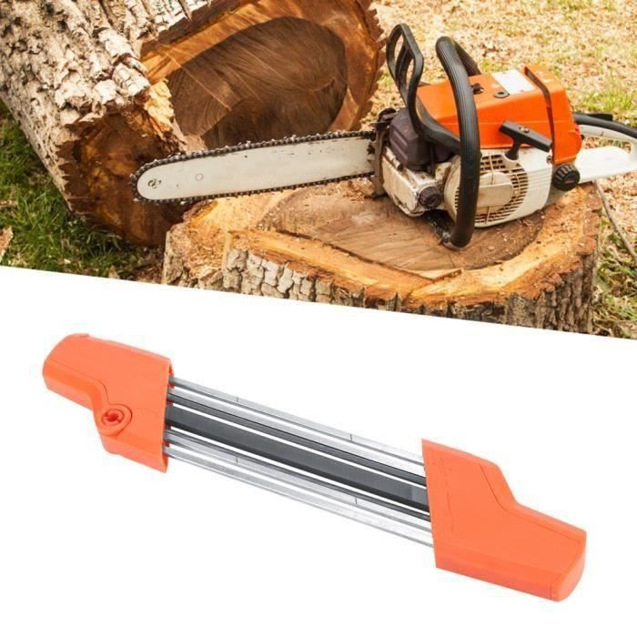 Aiguiseur De Chaîne Tronçonneuse - Portable, Rapide - Pour Chaînes 35,6 à 50,8 Cm - Jaune - 6