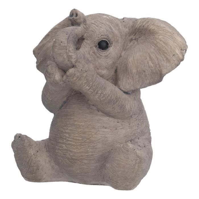 Statue éléphant En Pierre à Savon – Sculpté à La Main Avec Bébé à L'intérieur