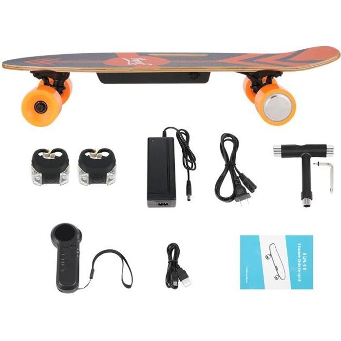 Électrique Skateboard Longboard Moteur Électrique Scooter E-board Télécommande 20km//h