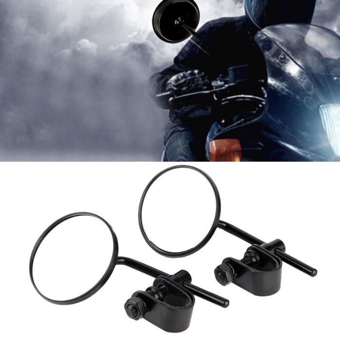 Kit Rétroviseurs Latéraux Noir Mat Pour Royal Enfield Bullet Classic 350/500cc - Neuf