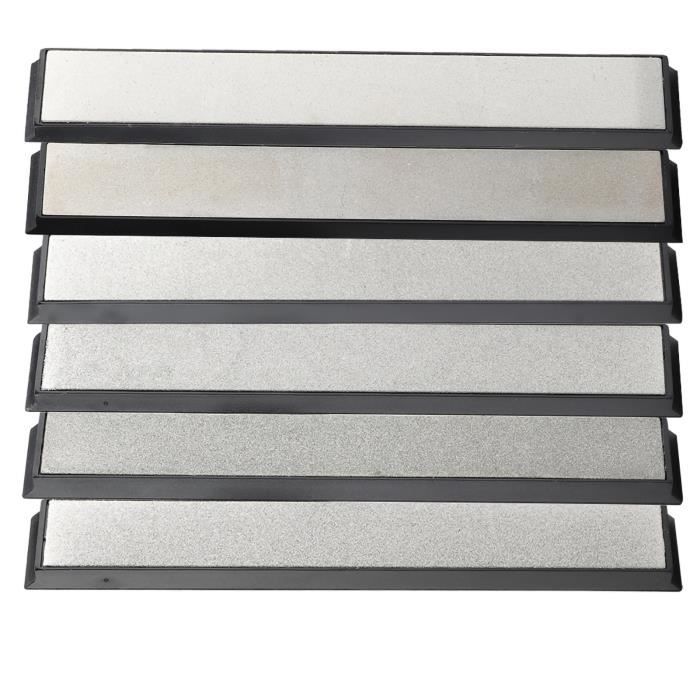 Lot De 6 Pierres à Aiguiser Pour Fléchettes CATOR - 3 V-grooves + 3 Cylindriques, Entretien Des Pointes Acier, Compact, Pour Fléchettes Métal