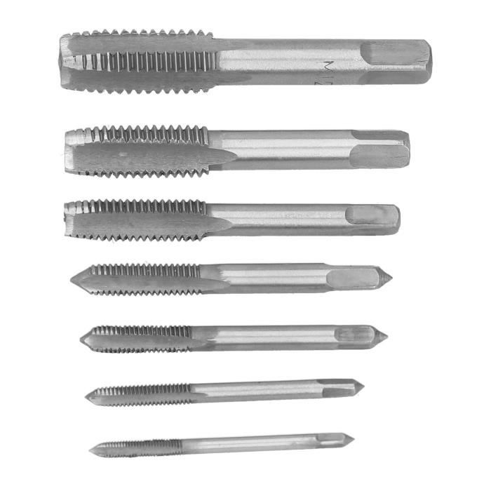 Lot De 7 Tarauds Combinés En Spirale En Acier Rapide à Tige Hexagonale De 1 4 Po Pour Taraudage Taraud Naturel 94987923