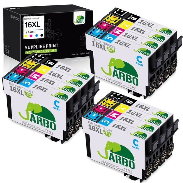Cartouches Compatibles 16 Couleurs T1621-T1624 Pour Imprimante Epson 2510WF - Neuf