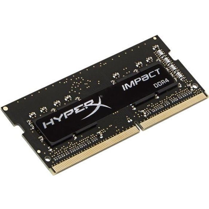 Vente Memoire PC KINGSTON Module de RAM HyperX Impact - 8 Go - DDR4-2933/PC4-23400 DDR4 SDRAM - CL17 - 1,20 V - Non bufférisé - 260-pin - SoDIMM pas cher