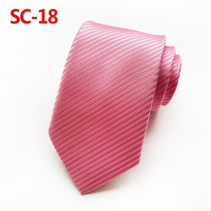 Cravate Homme RW & Co Noire 100% Soie - Taille Unique - Texture