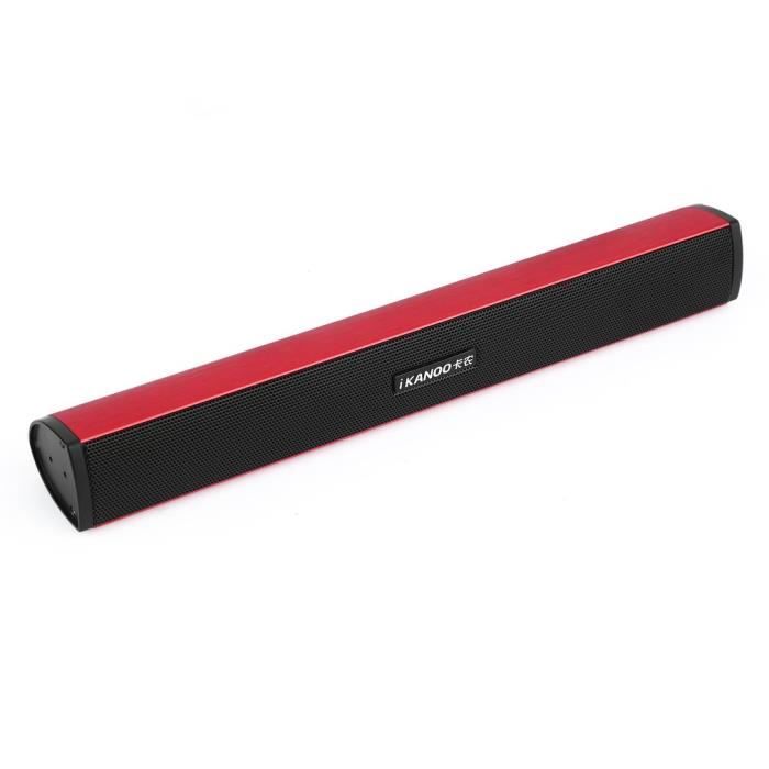 Ikanoo N12 USB portable stéréo haut-parleur portable Audio Soundbar barre de son Haut-parleurs pour PC