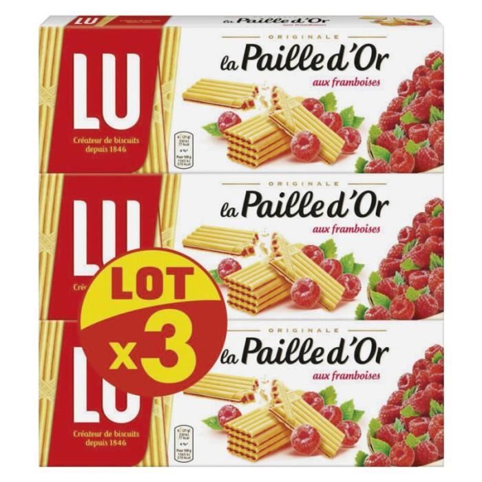 Lu La Paille D Or Biscuits Aux Framboises 3x170g Cdiscount Lu La Paille D Or Biscuits Aux Framboises 3x170g Cdiscount