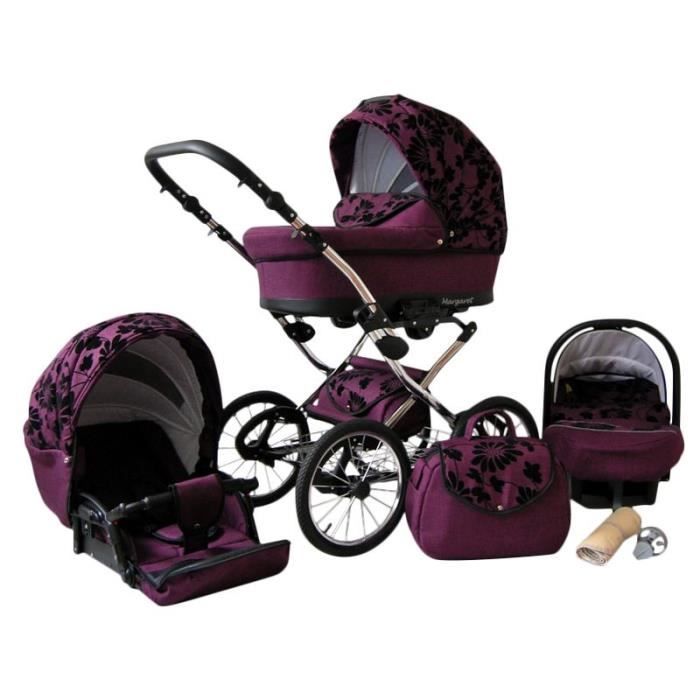 poussette canne 3 en 1