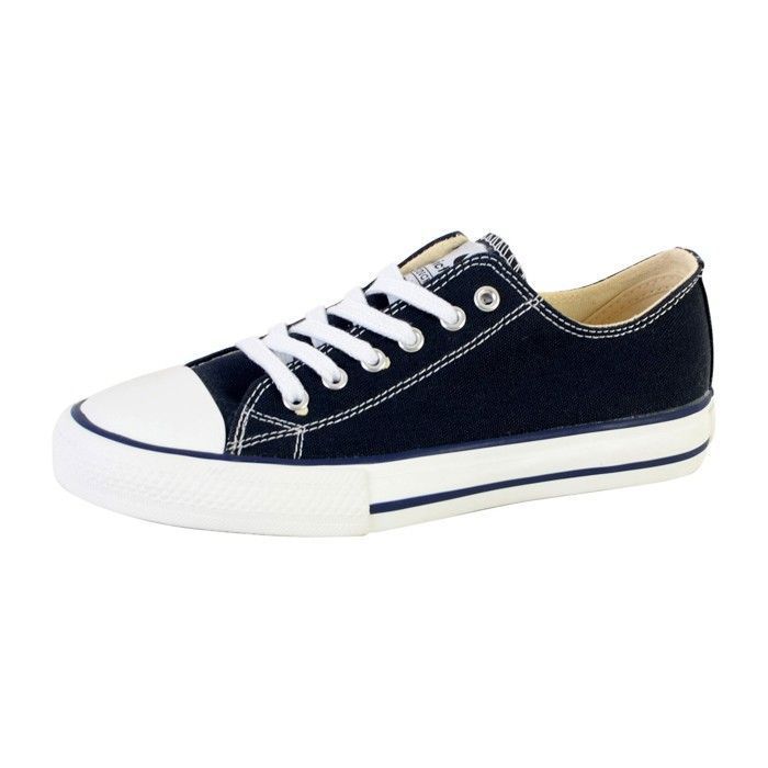 Victoria Tennis en toile - VICTORIA - 106550 h - Bleu - Lacets - Semelle en caoutchouc