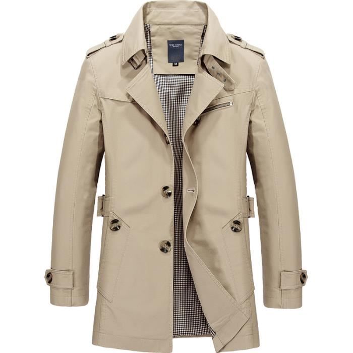 Veste longue cintrée cheap homme