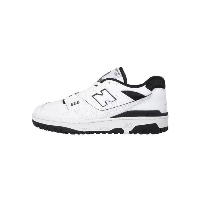 New Balance Chaussures Unisex - NEW BALANCE - BB 550 - Cuir - Lacets - Blanc