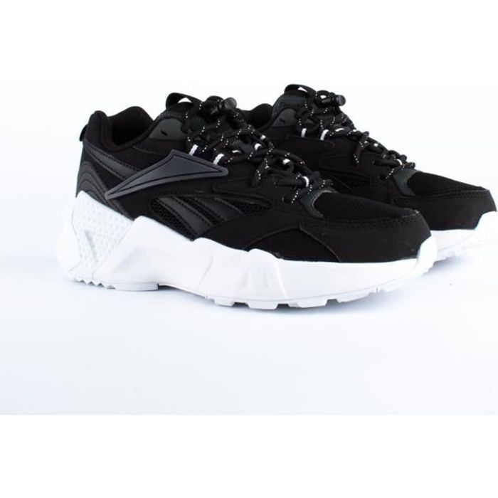 Basket Reebok AZTREK DOUBLE NU LACES - ZZYSH - Mixte - Textile - Noir - Adulte - Lacets