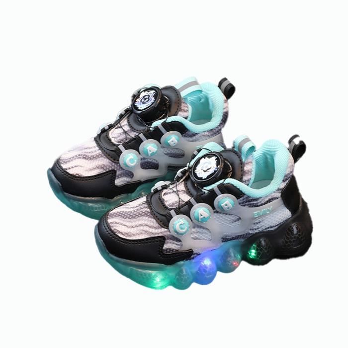 Chaussures Enfants Intersport Chaussures De Sport Enfants Unisexe - Semelle Lumineuse - Taille 20-38 - Maille Respirante Basket Lumineuse Fille Chaussea