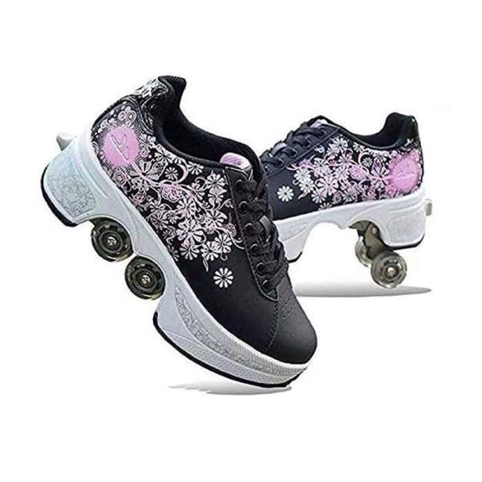 Chaussure a 2 discount roulette