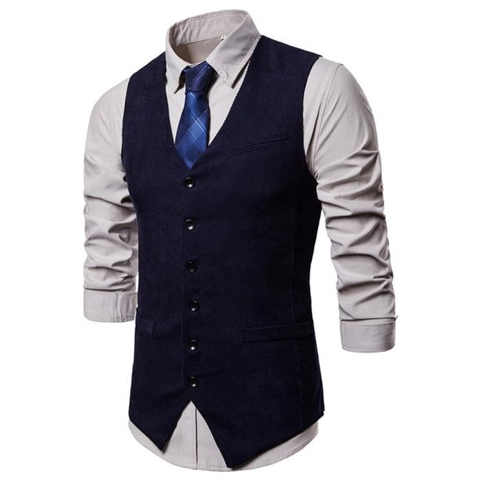 Veste Costume Pour Homme Col Montant Vintage Veste De Costume élégant Et Chic Avec Simple Boutonnage Slim Fit D'affaires Blazer Pas Cher