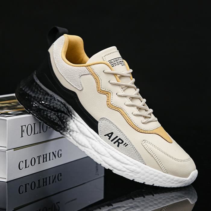 BASKET Homme Baskets d ext rieur plateforme de couleur unie