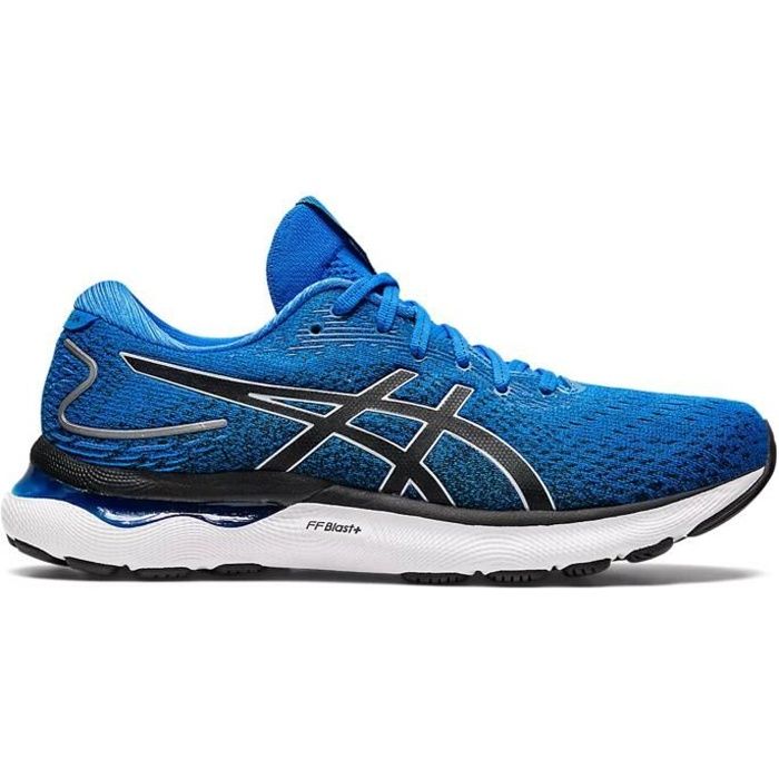 Chaussure de Course ASICS Gel Nimbus 24 Homme Bleu Regulier Cdiscount Sport