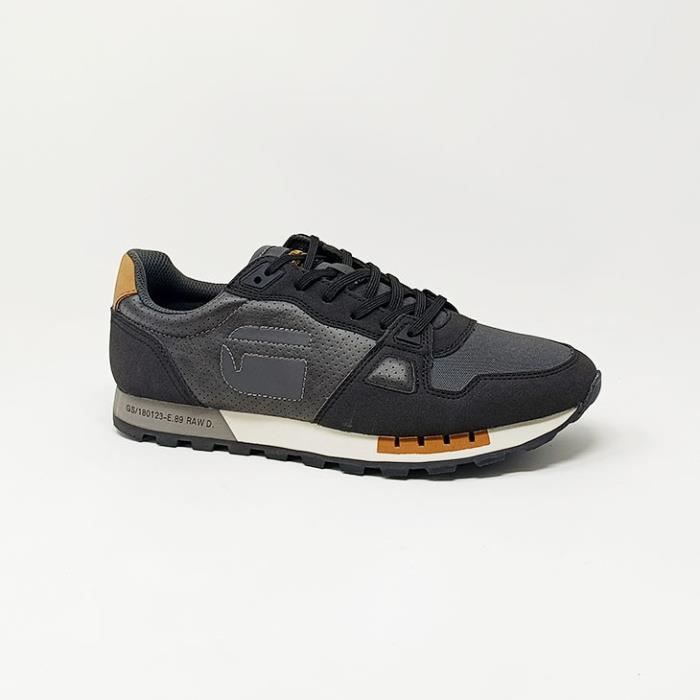 Baskets G STAR RAW TRACK NOIR CS Homme Lacets Synthetique Noir Cdiscount Chaussures
