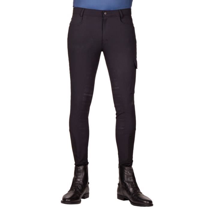 Pantalon équitation mid grip QHP Swen - noir - 46