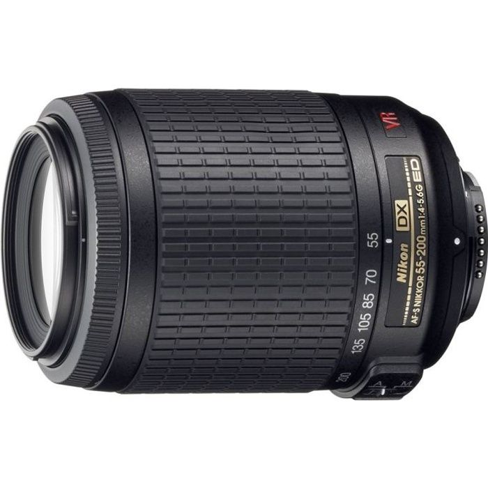 Nikon AF-S DX Zoom-Nikkor 55-200 mm f/4-5.6G Noir