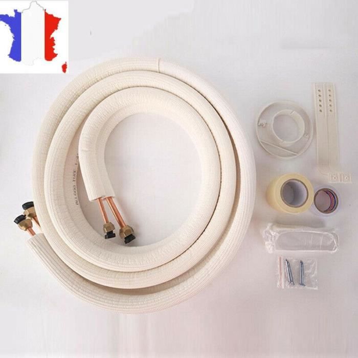 Tuyau de Cuivre Tube en Cuivre pour Climatiseur 1/4 & 3/8 Pièce de Climatisation Split 4M avec