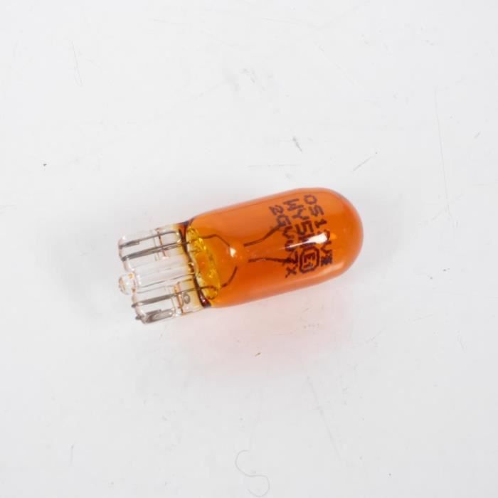 Ampoule Osram 12V x 5W type WY5W coloris orange W2.1x9.5d