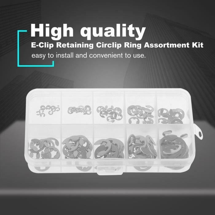 Lot De 250 Circlips En Acier Inoxydable 304 - Tailles M6 à M20